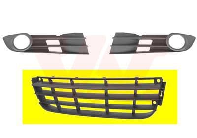 Grille de ventilation, pare-chocs VAN WEZEL