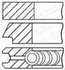Jeu de segments de pistons GOETZE ENGINE