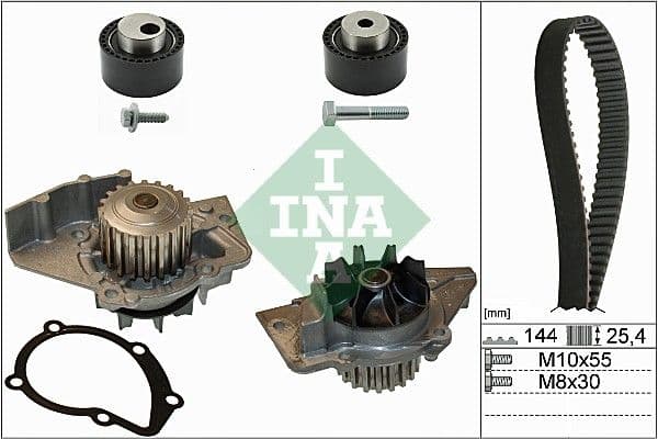Pompe à eau + kit de courroie crantée Schaeffler INA
