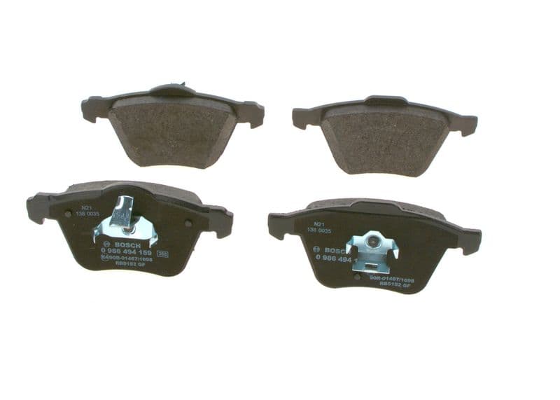 Kit de plaquettes de frein, frein à disque BOSCH