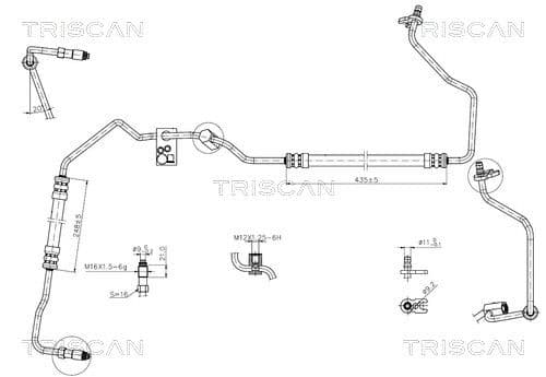 Tuyau hydraulique, direction TRISCAN