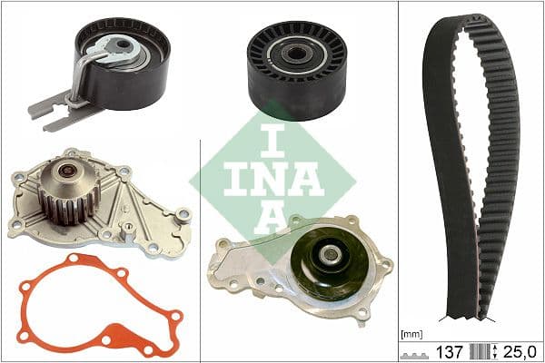 Pompe à eau + kit de courroie crantée Schaeffler INA