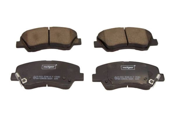 Kit de plaquettes de frein, frein à disque MAXGEAR