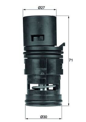 Thermostat, refroidissement d'huile MAHLE