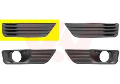 Grille de ventilation, pare-chocs VAN WEZEL