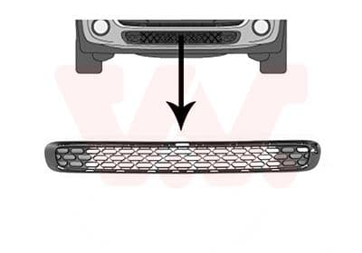 Grille de ventilation, pare-chocs VAN WEZEL
