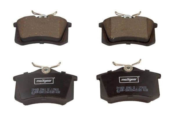Kit de plaquettes de frein, frein à disque MAXGEAR