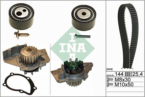 Pompe à eau + kit de courroie crantée Schaeffler INA