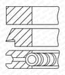 Jeu de segments de pistons GOETZE ENGINE