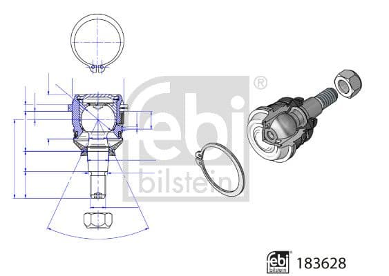 Rotule de suspension FEBI BILSTEIN
