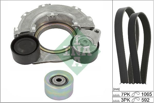 Jeu de courroies trapézoïdales à nervures Schaeffler INA