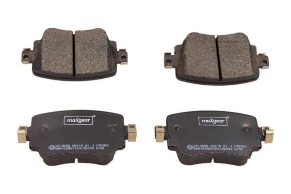 Kit de plaquettes de frein, frein à disque MAXGEAR