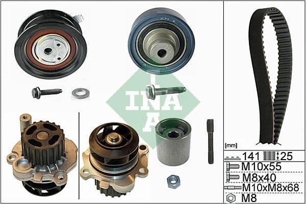Pompe à eau + kit de courroie crantée Schaeffler INA