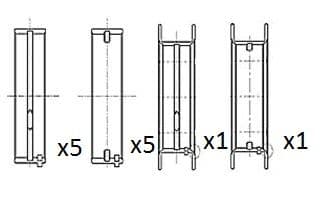 Coussinet de paliers de vilebrequin FAI AutoParts