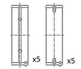 Coussinet de paliers de vilebrequin FAI AutoParts