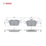 Kit de plaquettes de frein, frein à disque BOSCH