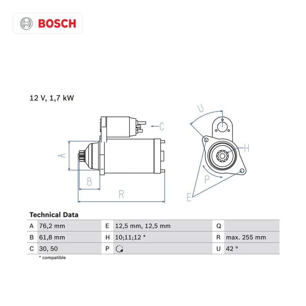 Démarreur BOSCH