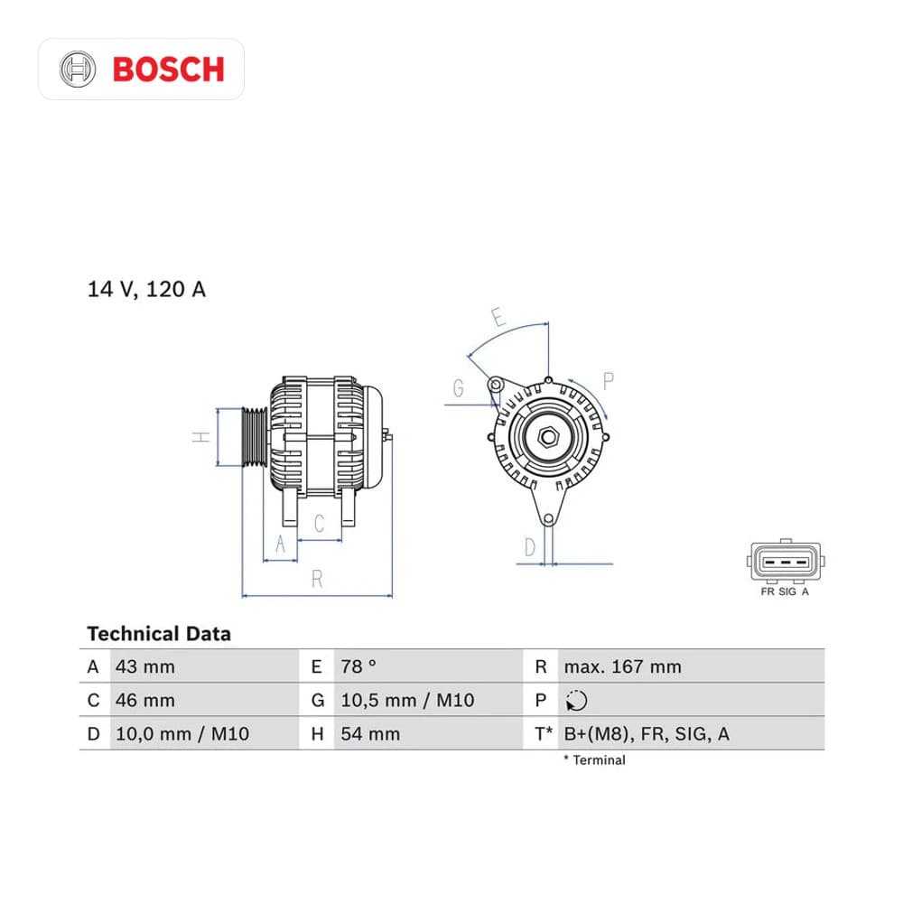 Alternateur BOSCH