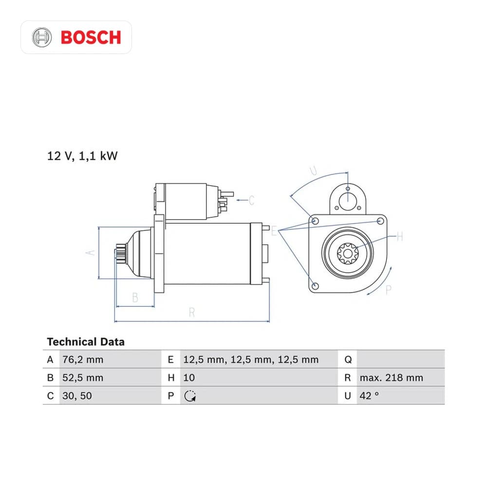 Démarreur BOSCH
