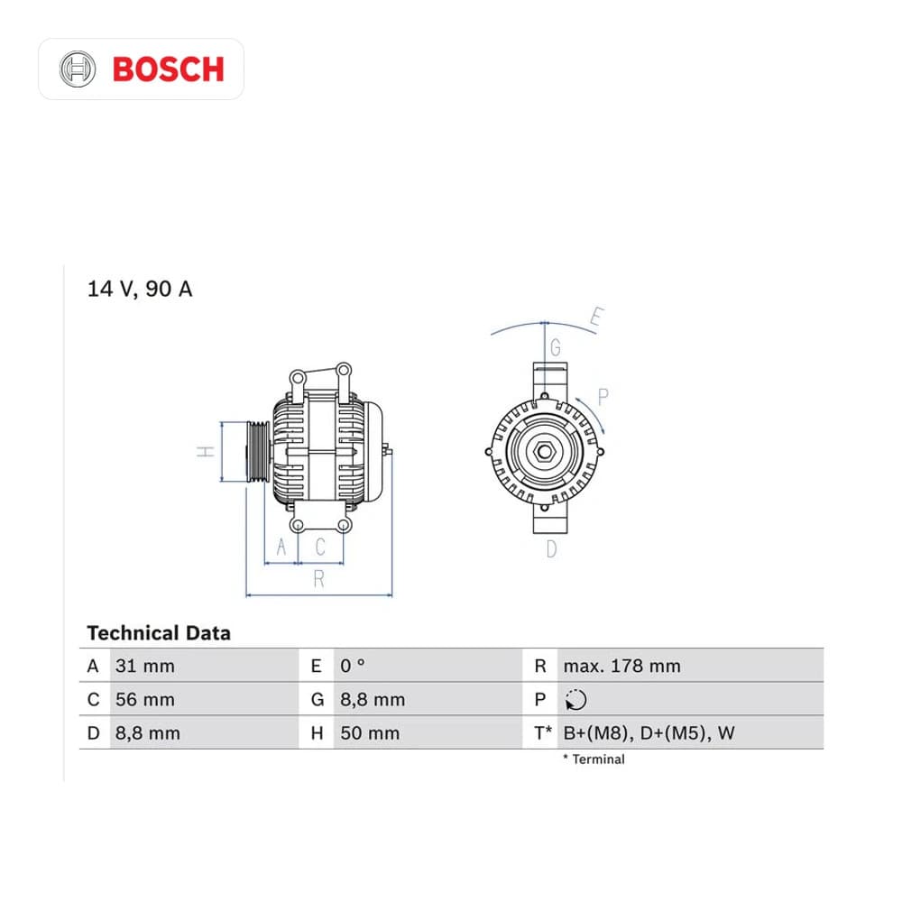 Alternateur BOSCH