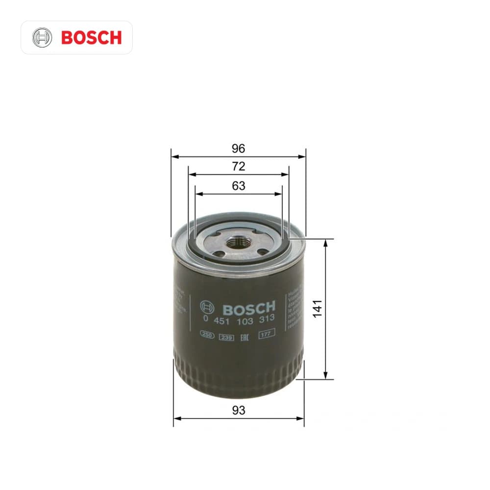 Filtre à huile BOSCH