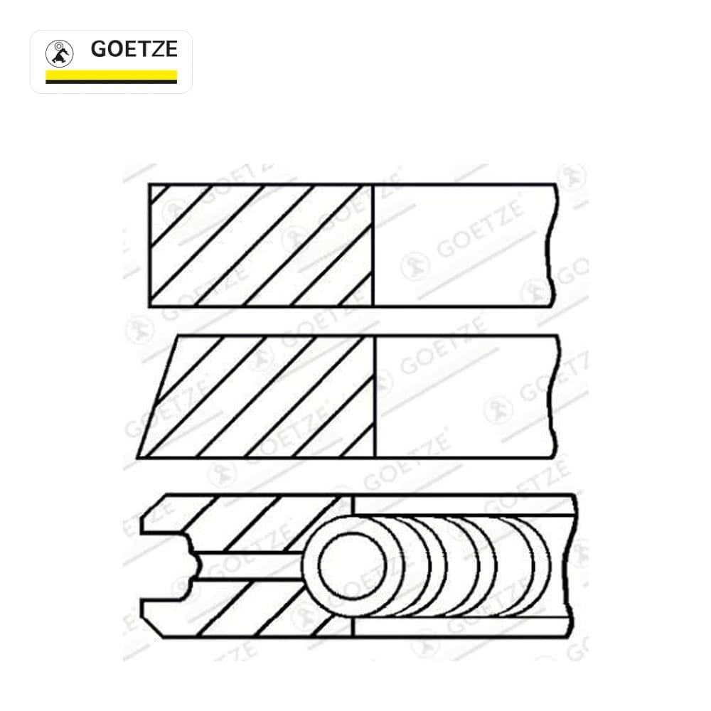 Jeu de segments de pistons GOETZE ENGINE