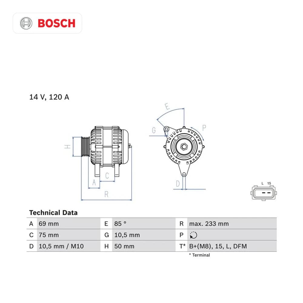 Alternateur BOSCH