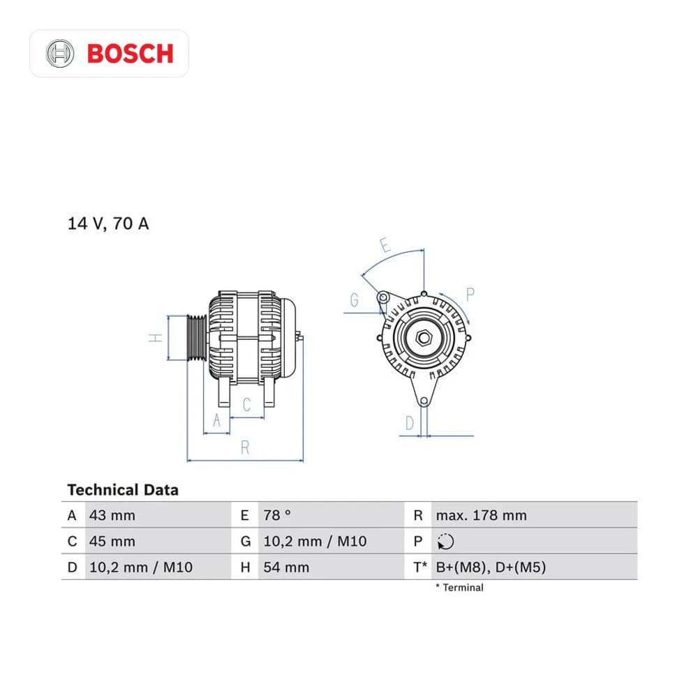 Alternateur BOSCH
