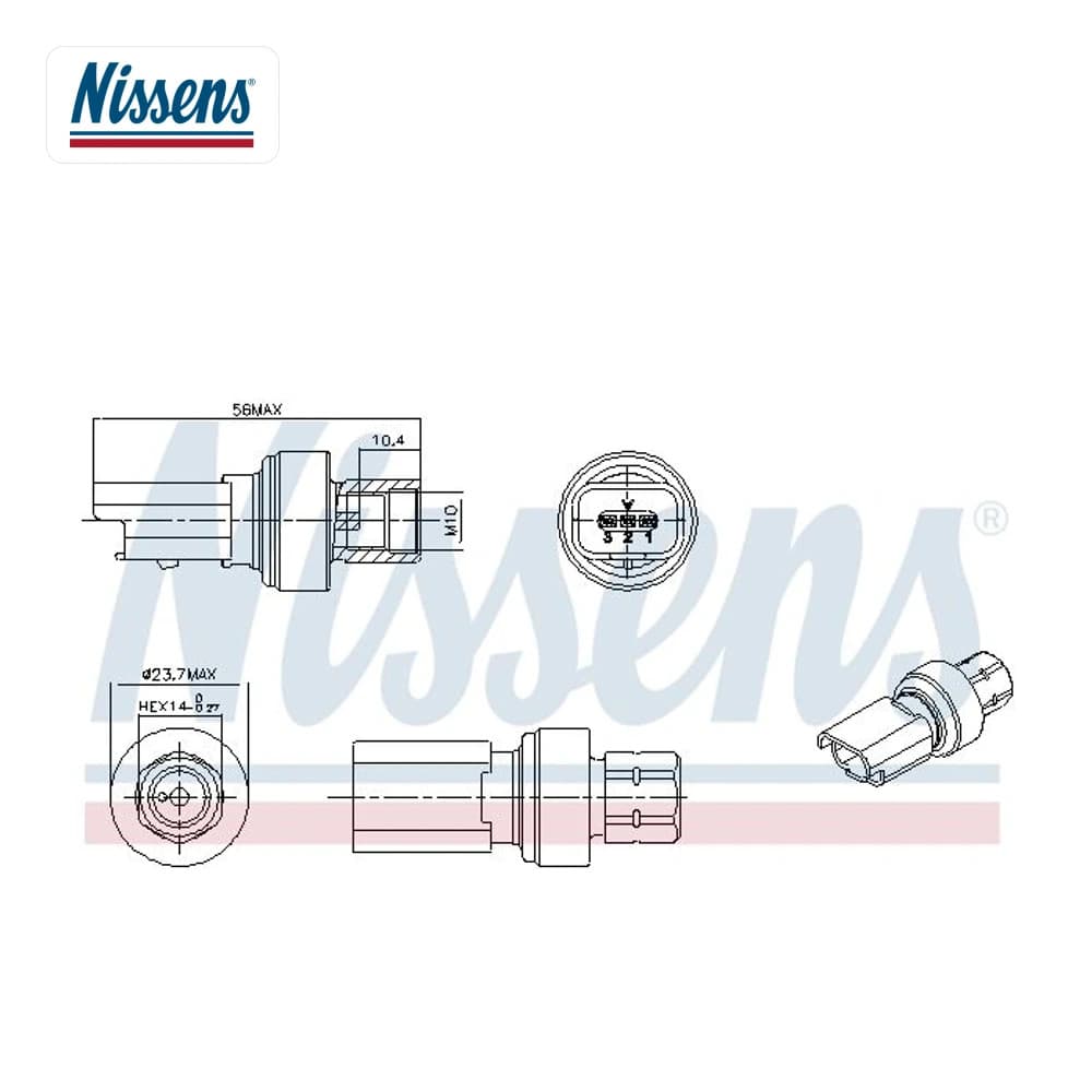 Pressostat, climatisation NISSENS