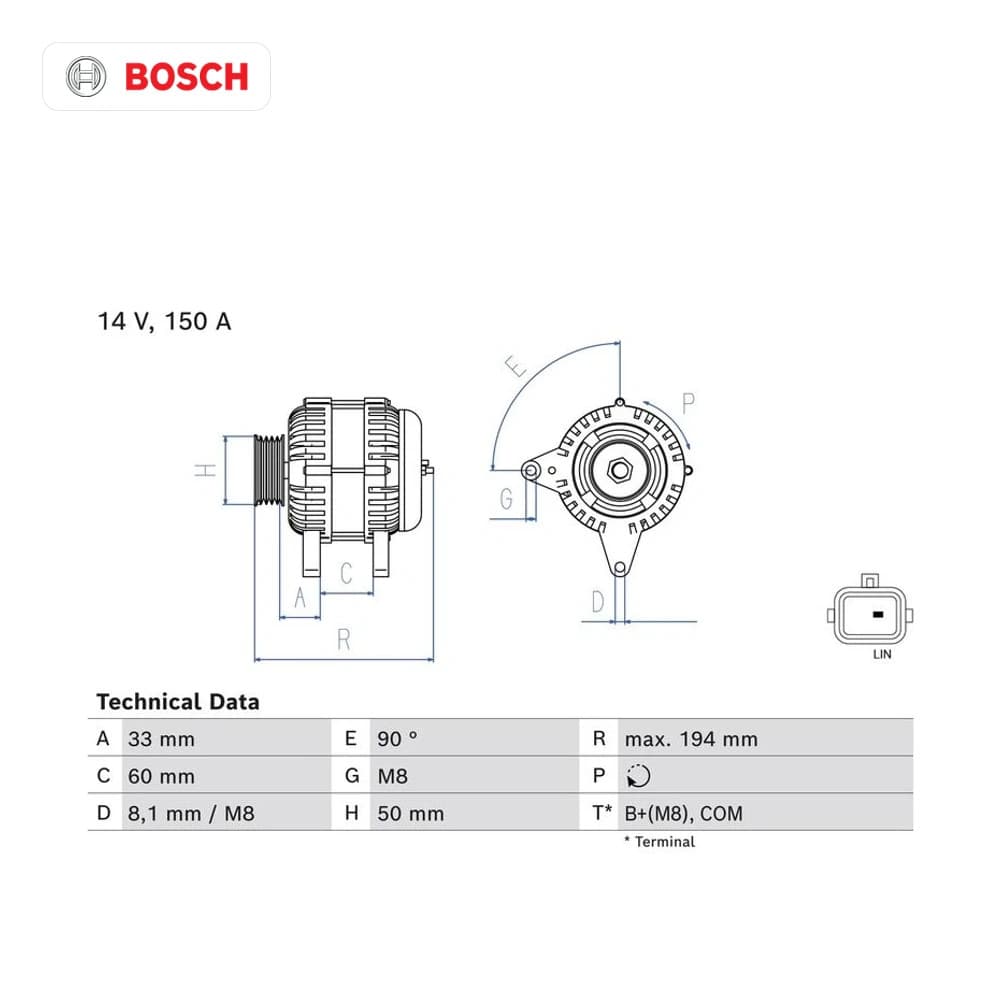 Alternateur BOSCH