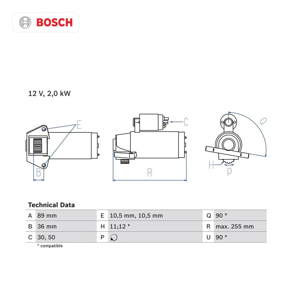 Démarreur BOSCH