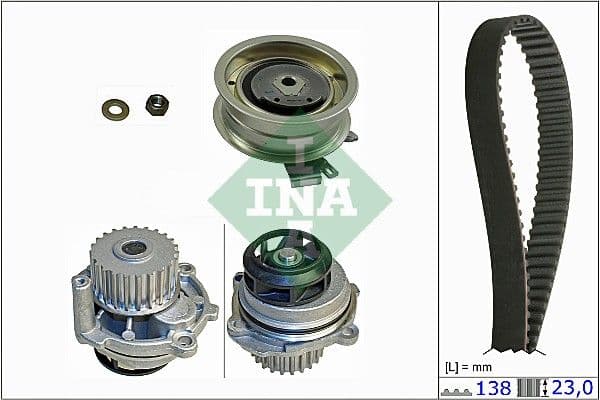 Pompe à eau + kit de courroie crantée Schaeffler INA