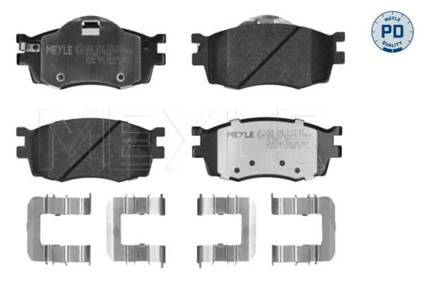 Kit de plaquettes de frein, frein à disque MEYLE