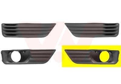 Grille de ventilation, pare-chocs VAN WEZEL