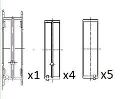 Coussinet de paliers de vilebrequin FAI AutoParts