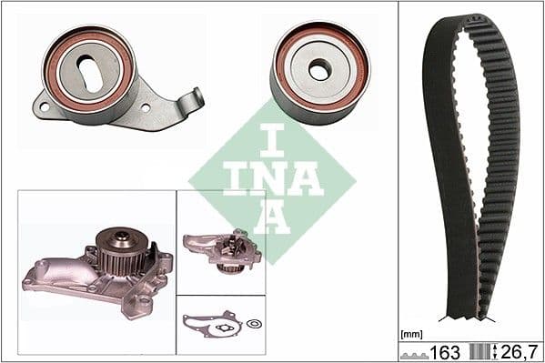 Pompe à eau + kit de courroie crantée Schaeffler INA