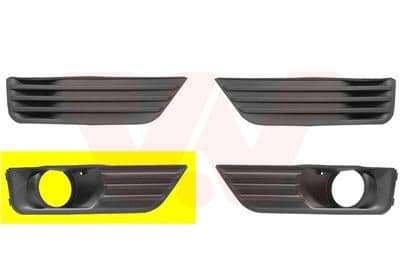 Grille de ventilation, pare-chocs VAN WEZEL