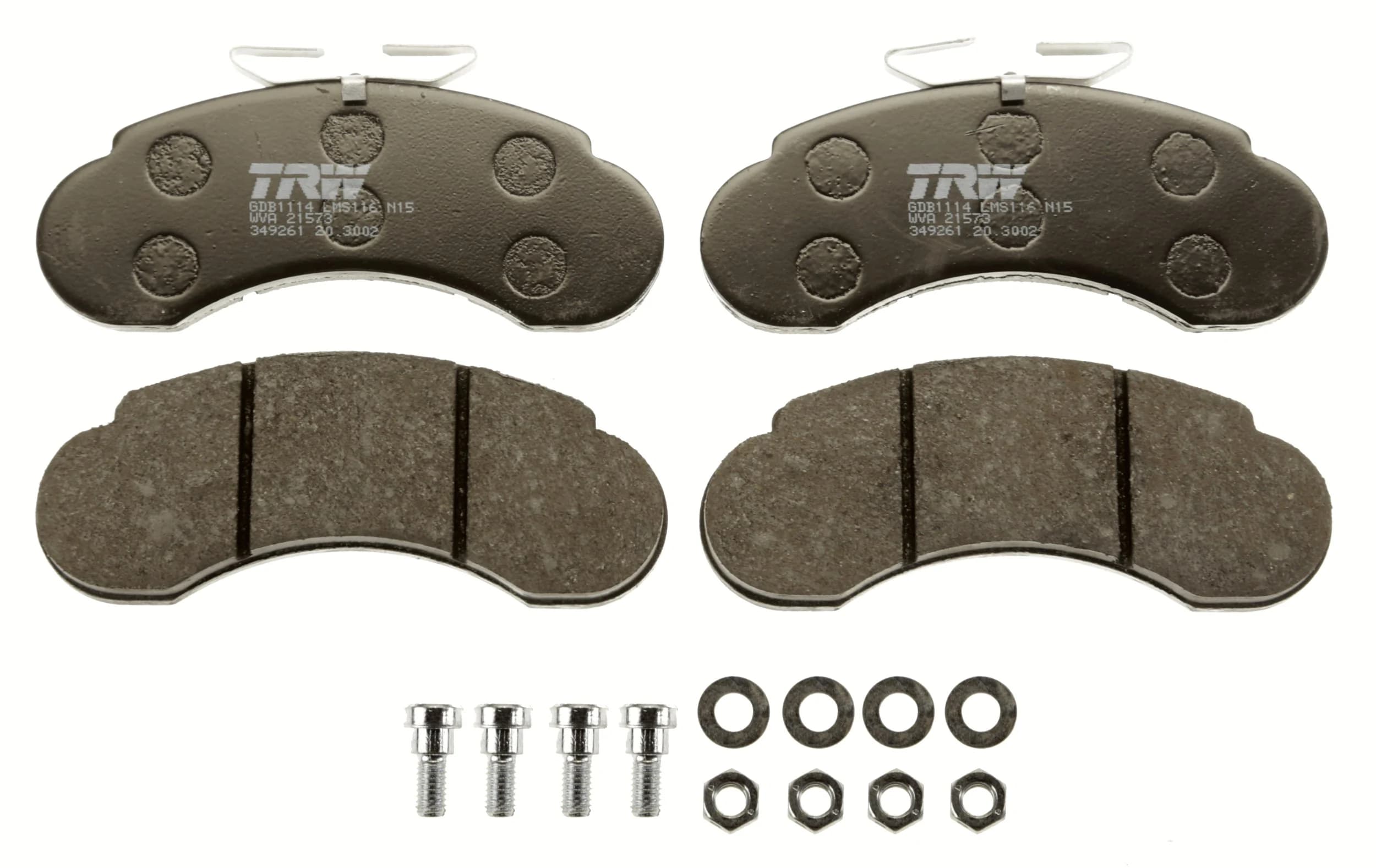 Kit de plaquettes de frein, frein à disque TRW Automotive