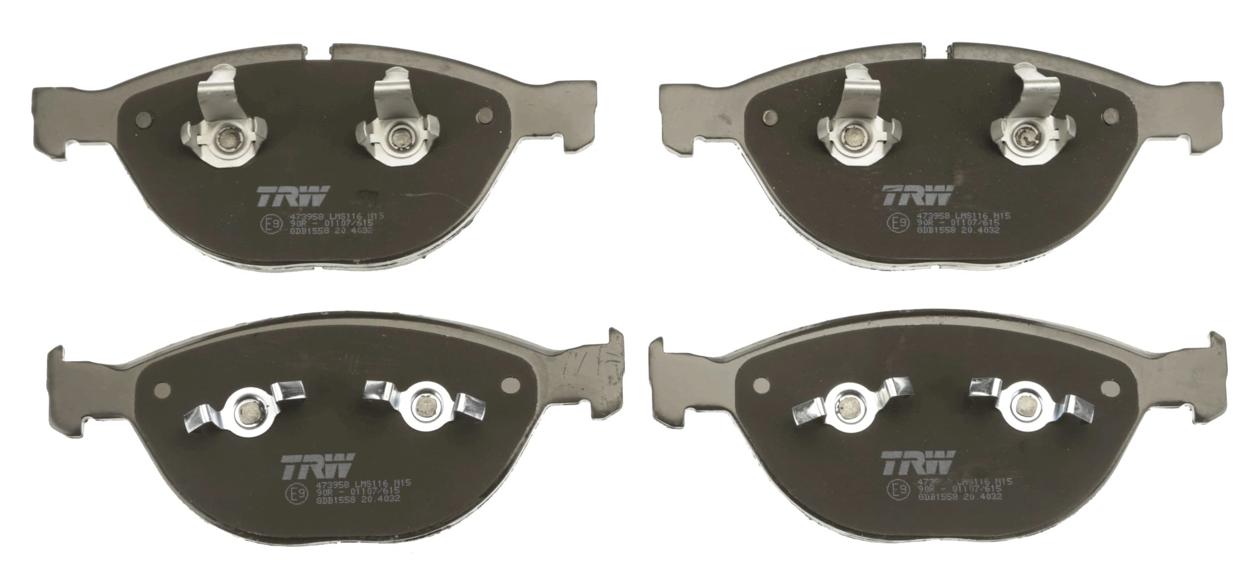 Kit de plaquettes de frein, frein à disque TRW Automotive