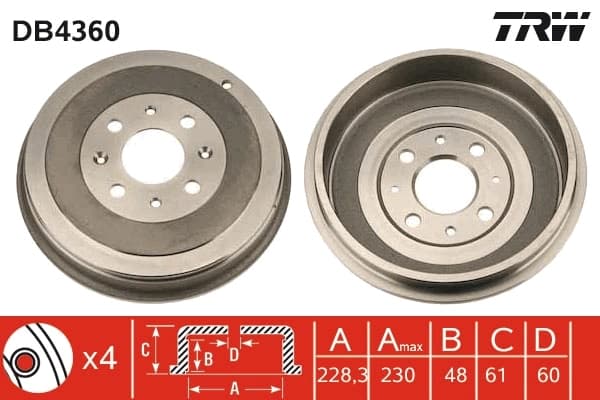 Tambour de frein TRW Automotive