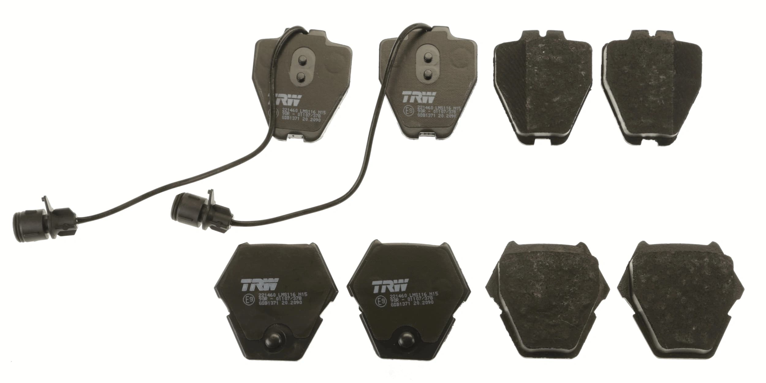 Kit de plaquettes de frein, frein à disque TRW Automotive