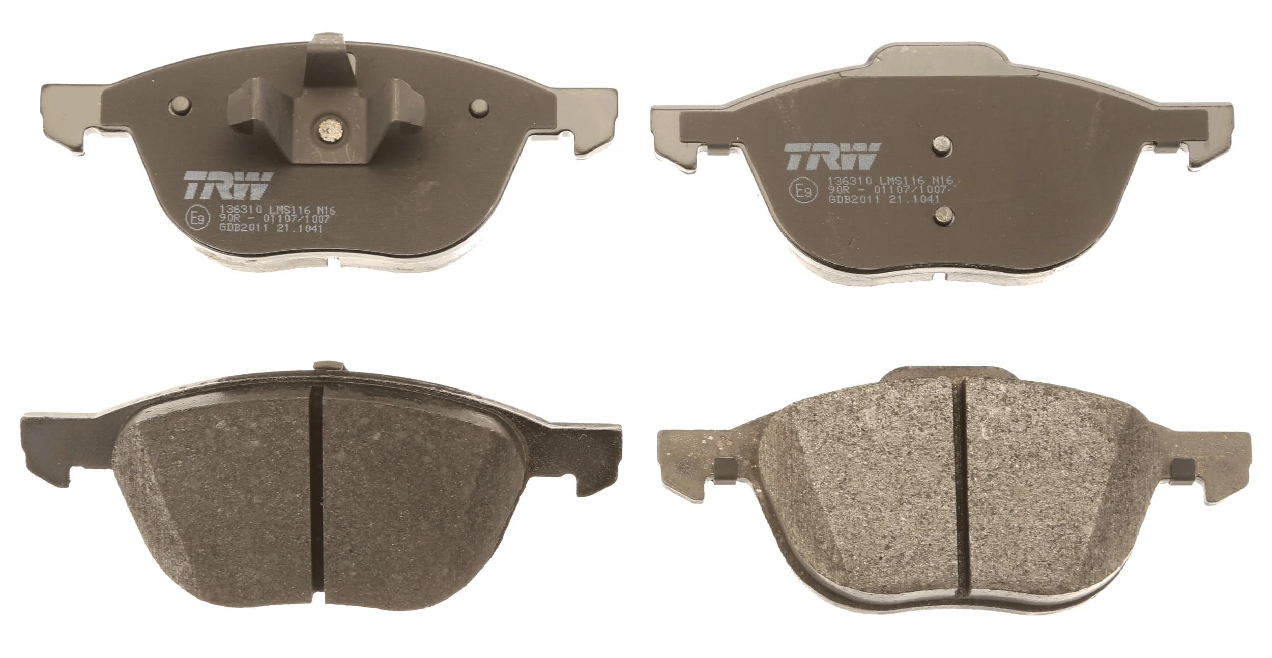 Kit de plaquettes de frein, frein à disque TRW Automotive