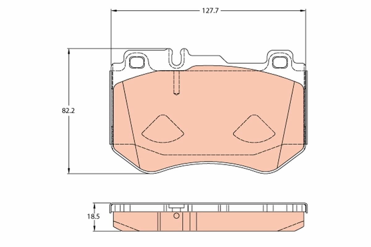 Kit de plaquettes de frein, frein à disque TRW Automotive