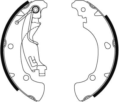 Jeu de mâchoires de frein TRW Automotive