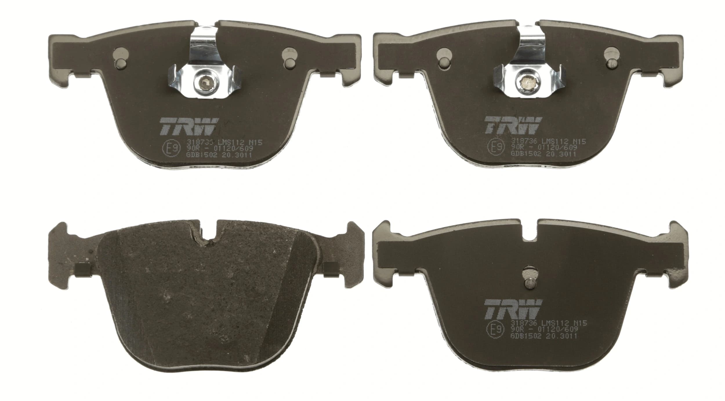 Kit de plaquettes de frein, frein à disque TRW Automotive