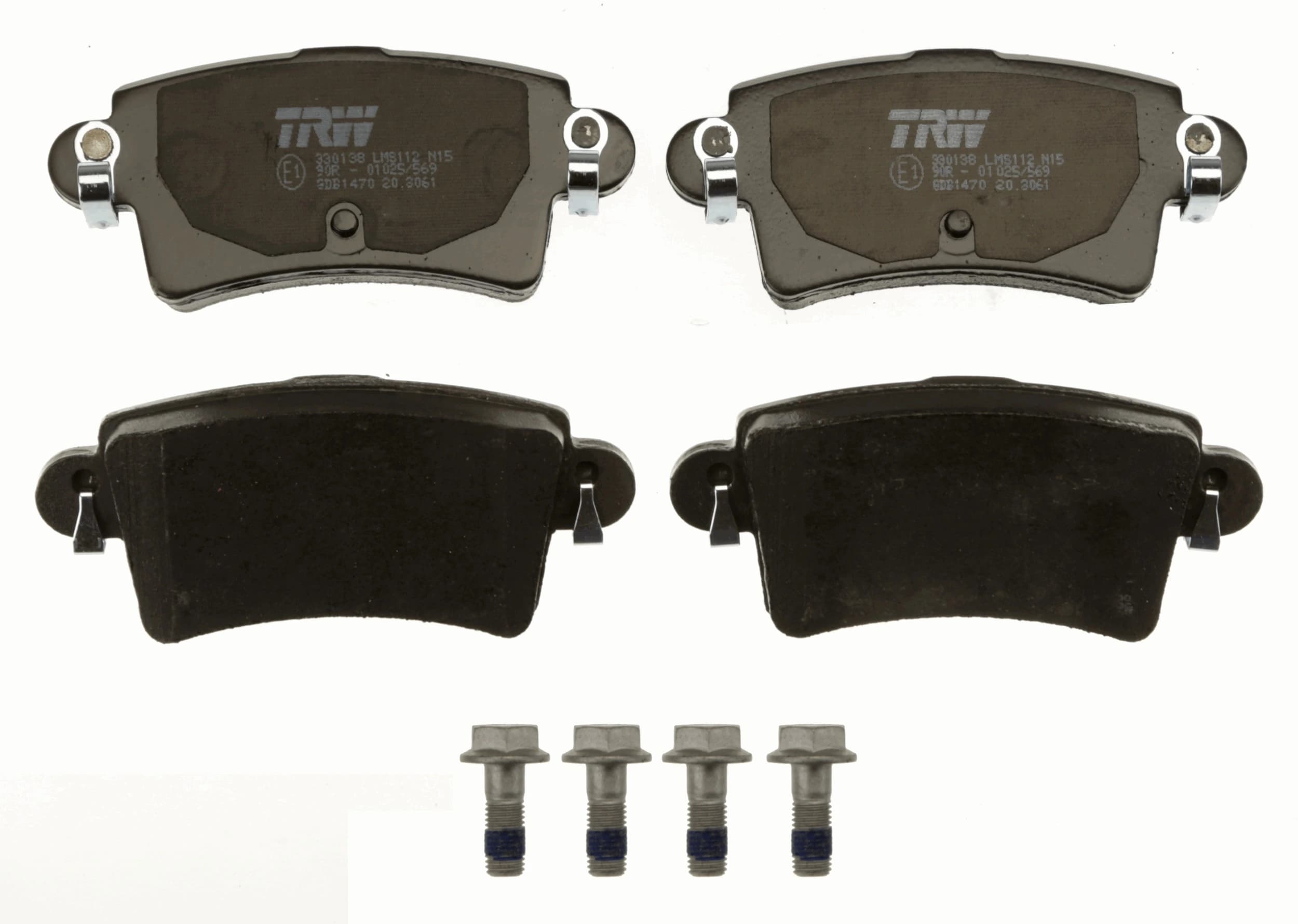 Kit de plaquettes de frein, frein à disque TRW Automotive