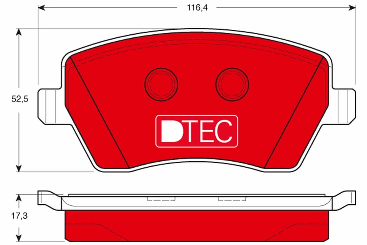 Kit de plaquettes de frein, frein à disque TRW Automotive