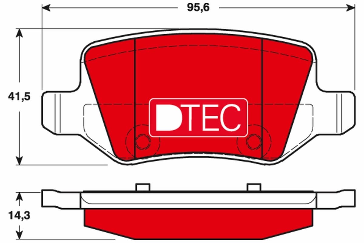 Kit de plaquettes de frein, frein à disque TRW Automotive