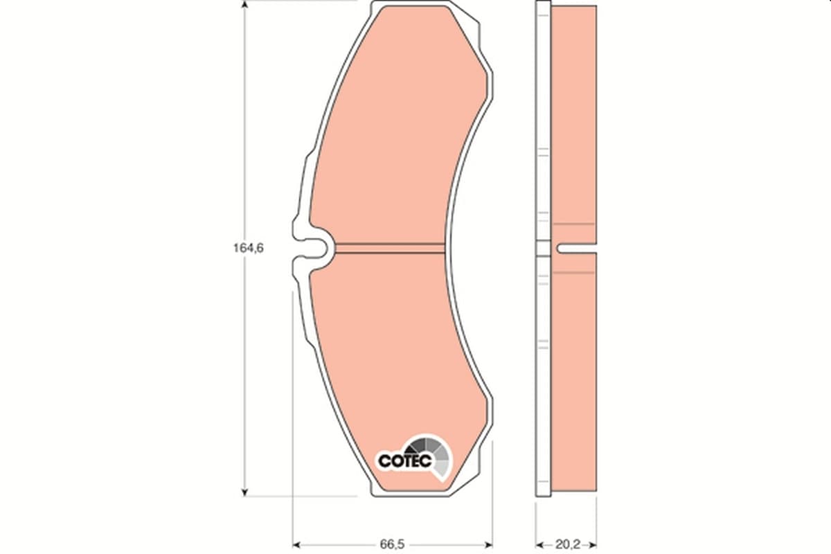 Kit de plaquettes de frein, frein à disque TRW Automotive
