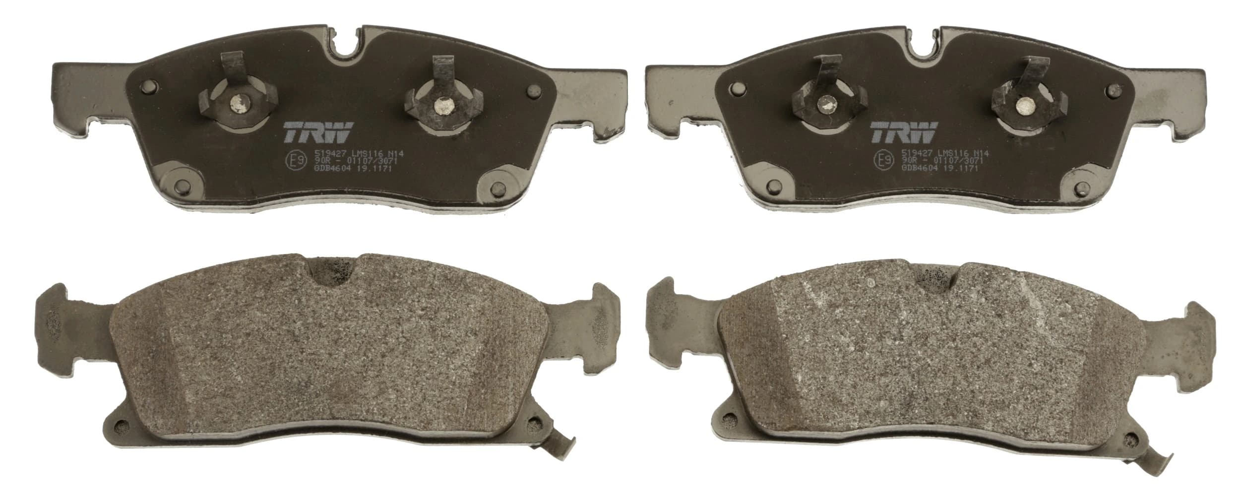 Kit de plaquettes de frein, frein à disque TRW Automotive